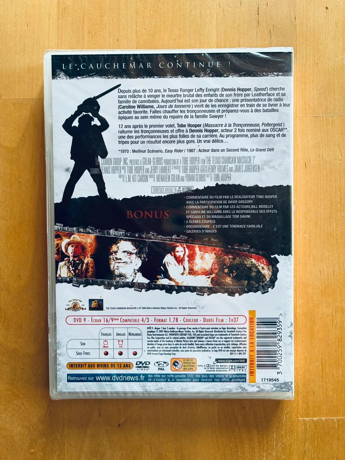 Tobe Hooper's The Texas Chainsaw Massacre 2 DVD. – photo 2